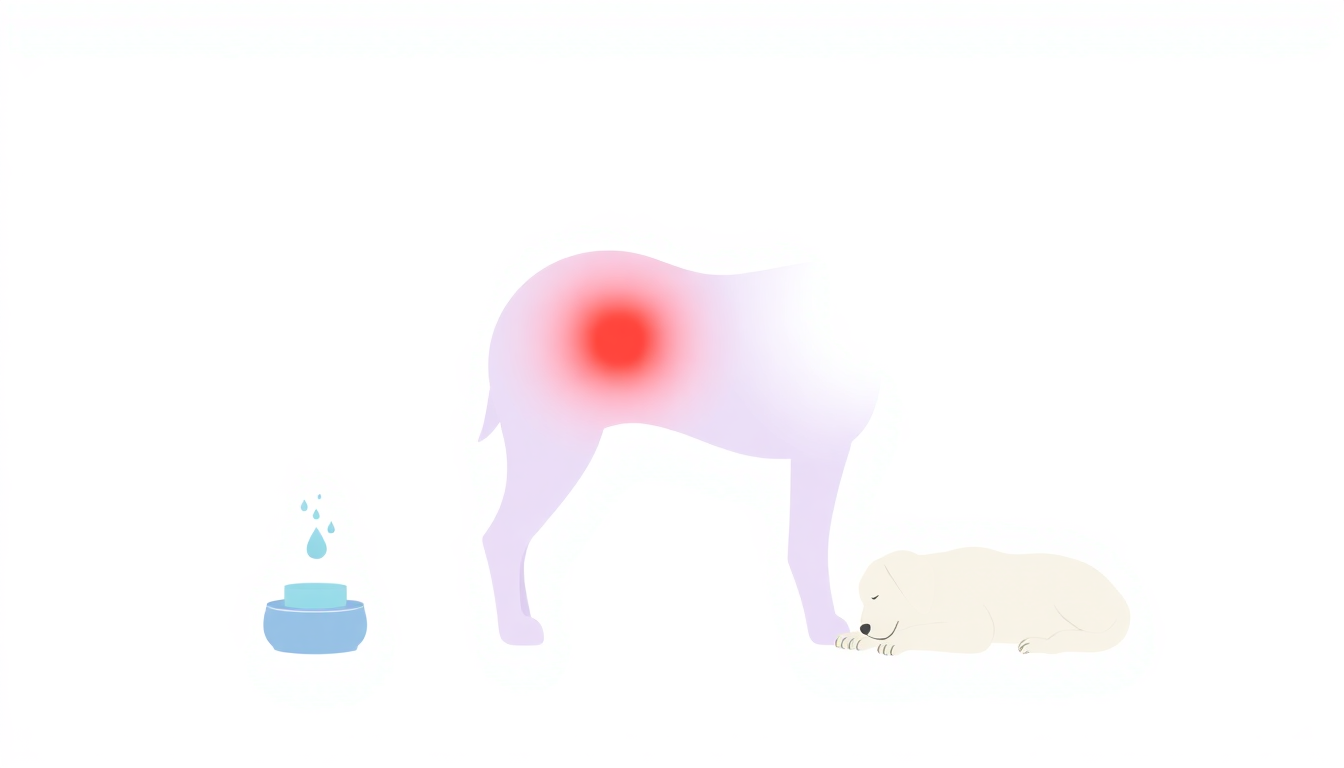 강아지 방광염 증상과 원인·수분 관리법을 정리한 인포그래픽