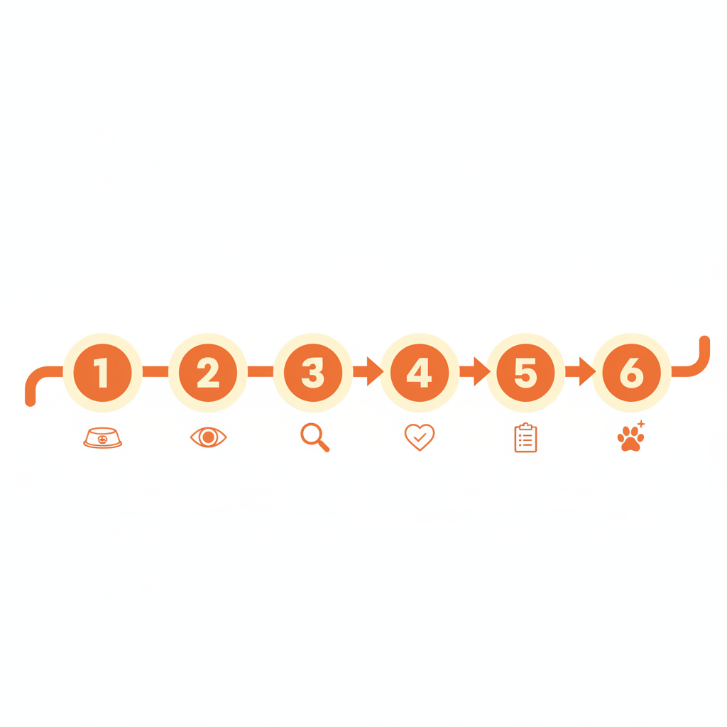강아지 알러지 사료 6주 식이 시험 일정 가이드