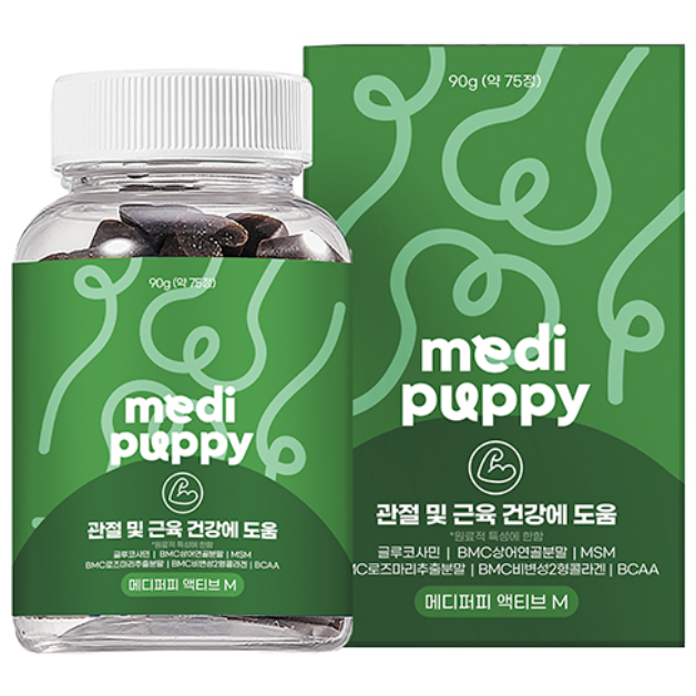 메디퍼피 리포좀 관절 근육 강화 영양제 강아지 글루코사민 노령견 노견 슬개골 다리떨림, 1개, 관절, 90g - 29,500원