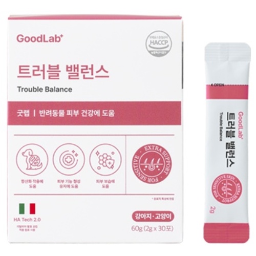 펫펫펫 강아지 고양이 피부 영양제 굿랩 30p, 30회분, 피부/피모, 1개 - 27,900원