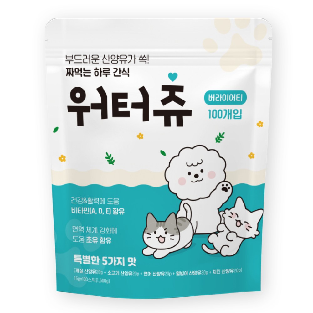 워터츄 짜먹는 강아지간식 대용량 - 12,800원