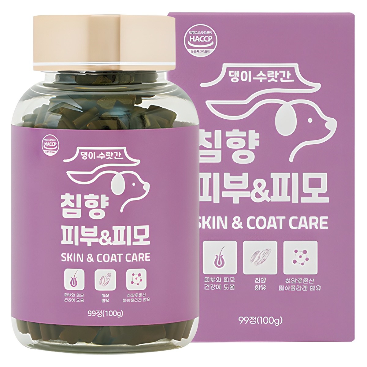 닥터스펫 강아지 피부 영양제 스킨케어 피부 모질 관리 반려견 아토피 습진 70정 - 17,420원