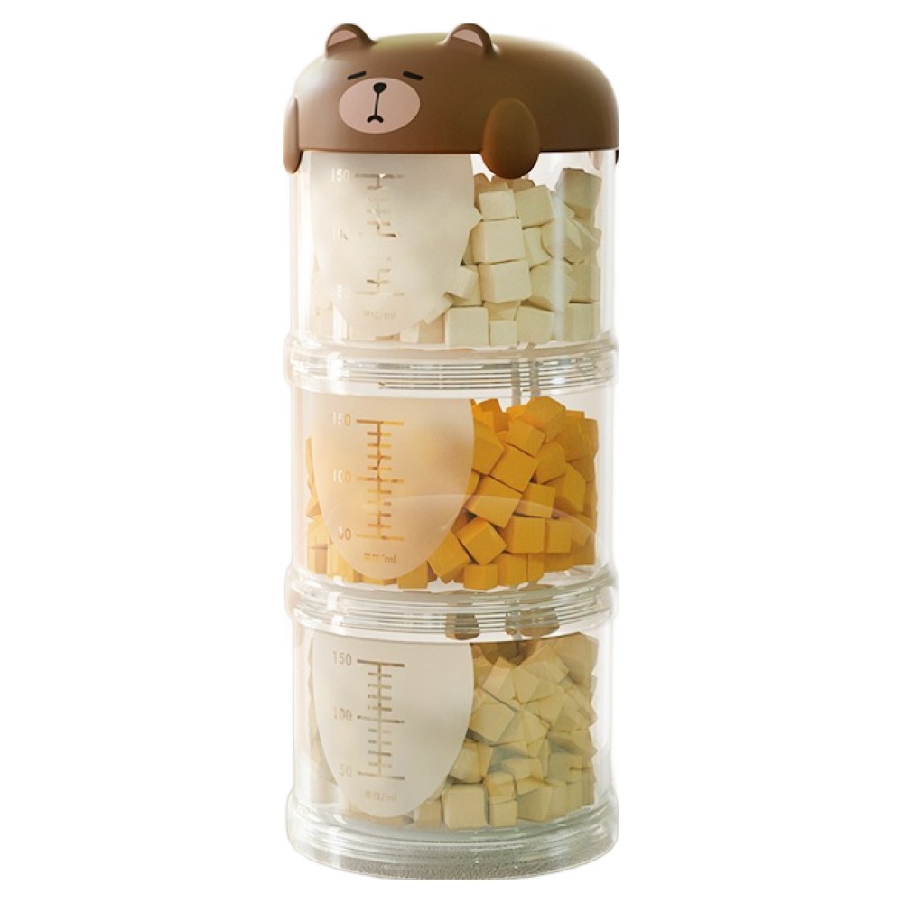 파스텔펫 강아지 휴대용 사료 간식통 3단 - 5,800원