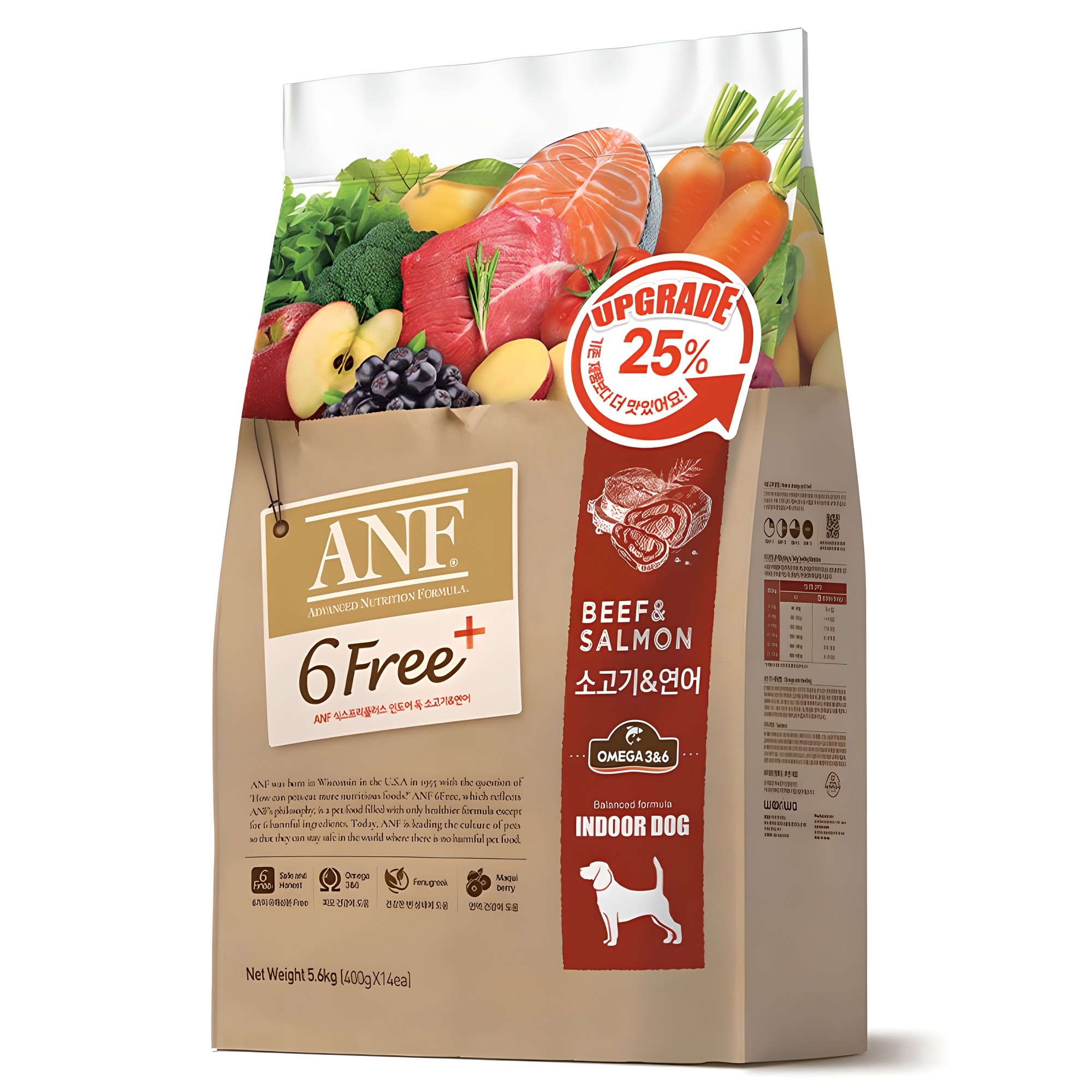 ANF 전연령 독 식스프리 플러스 레드 건식사료 - 47,500원