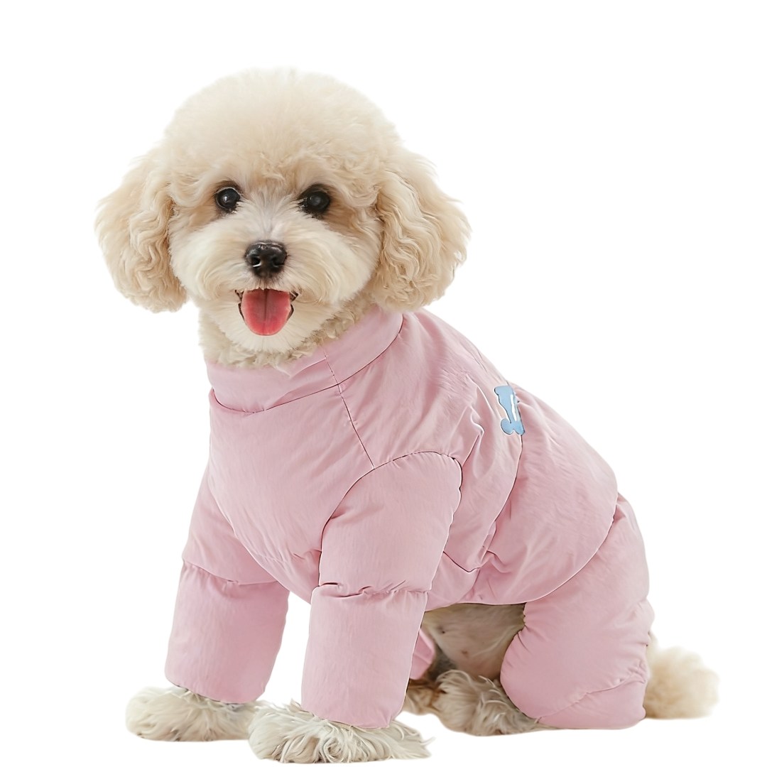 쭌스타 강아지 패딩 겨울옷 올인원 방한복 기모 애견옷 반려동물 일체형 - 19,800원
