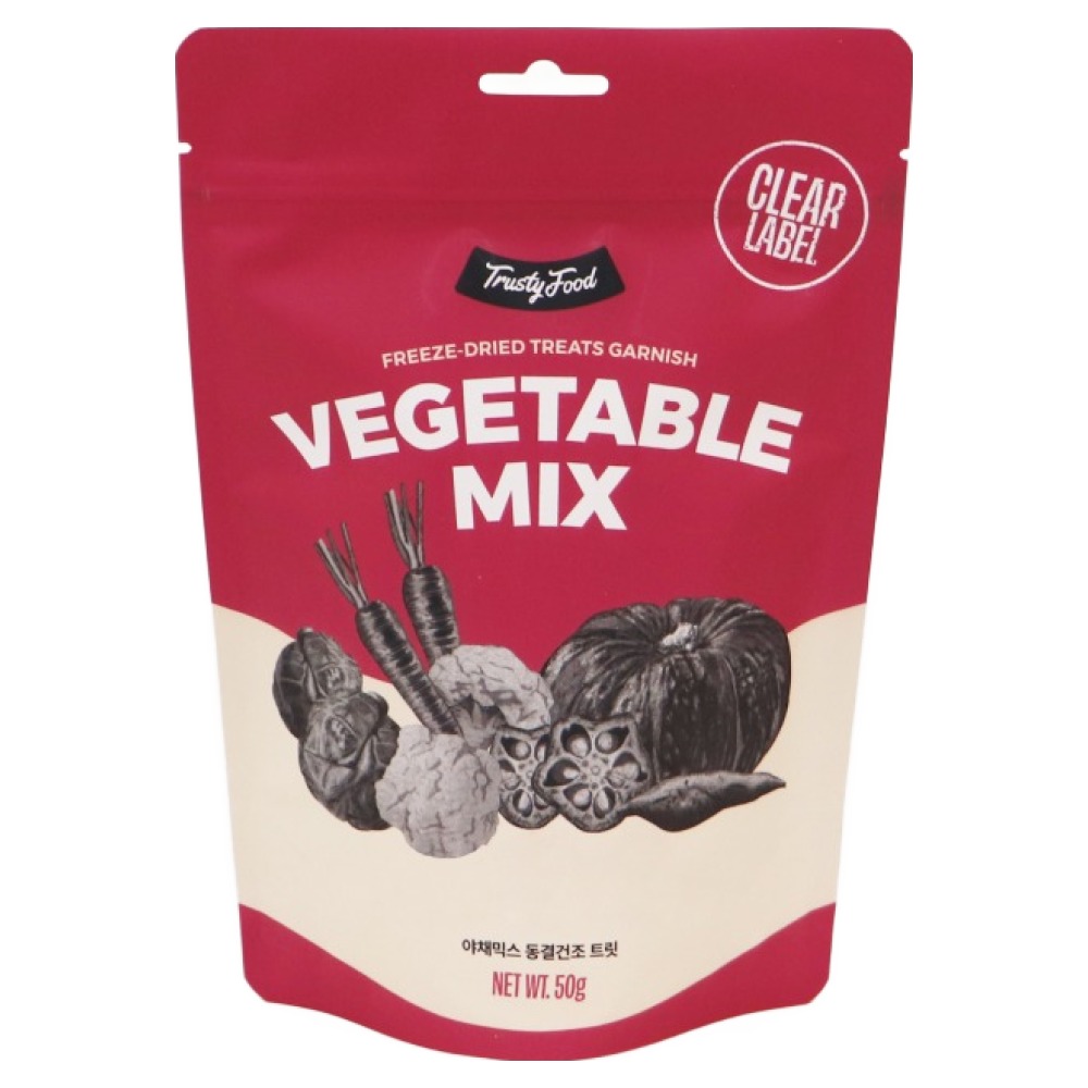 트러스티푸드 강아지 동결건조 야채 간식, 야채믹스, 50g, 1개 - 19,430원