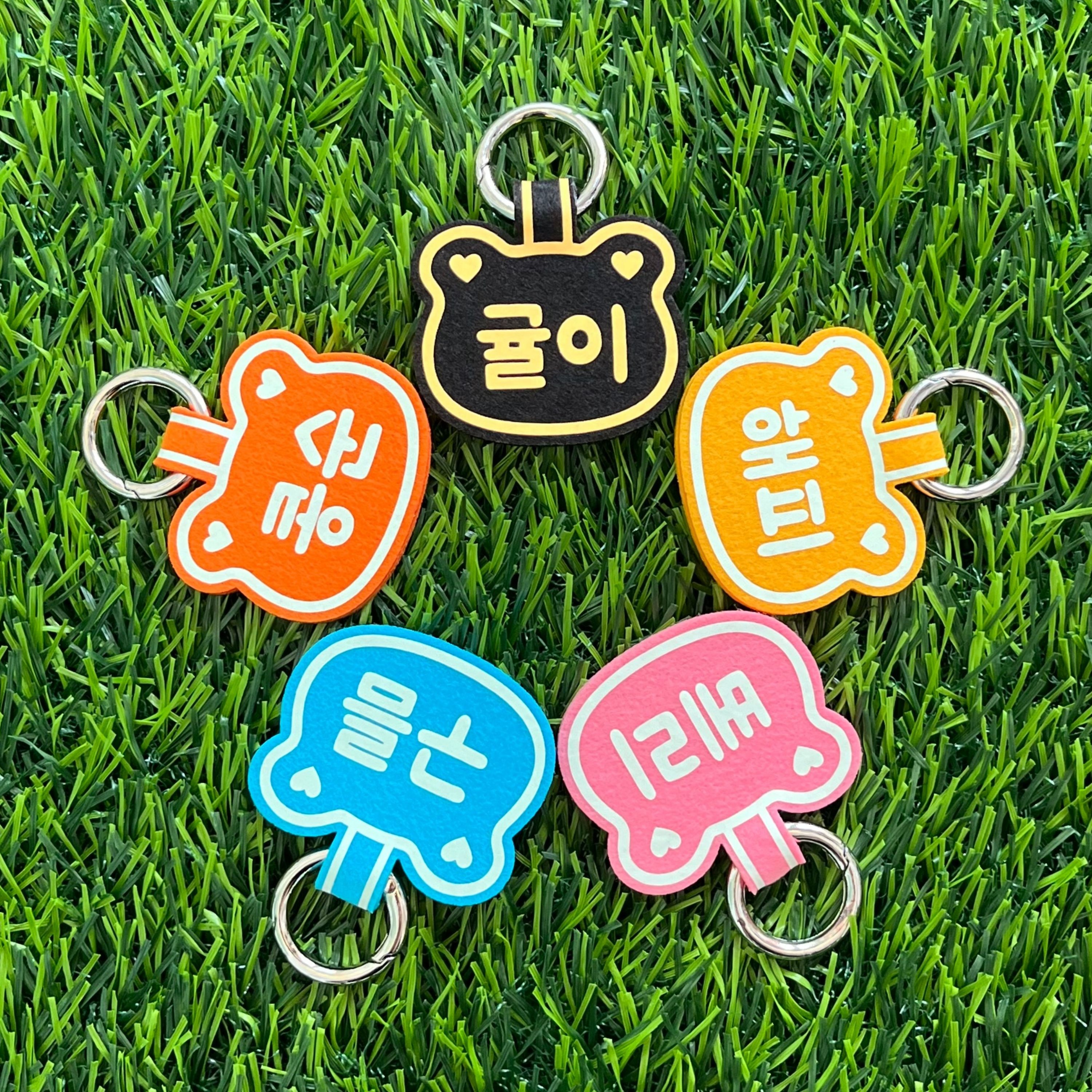 강아지네임택 야광 강아지 이름표 고양이 목걸이 애견 인식표 반려견 명찰 네임트리, 1개, 2번(블랙+핑크) - 9,900원