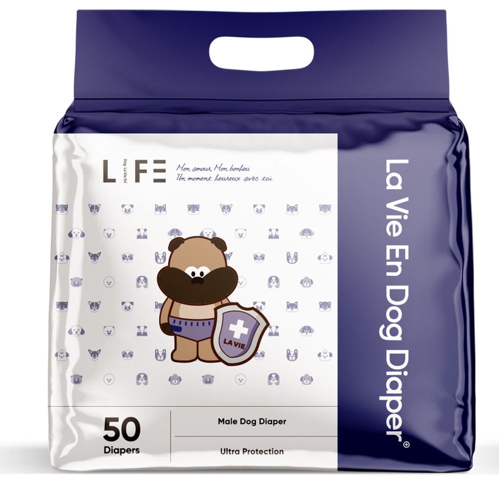 라비앙독 수컷 강아지 안심 기저귀 대용량 50매 - 16,900원