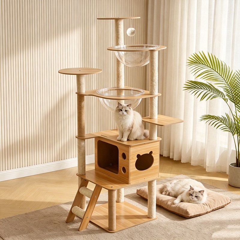 GERDU 고양이 캣타워 대형 튼튼한 다층 놀이터 스크래쳐 숨숨집 - 39,900원