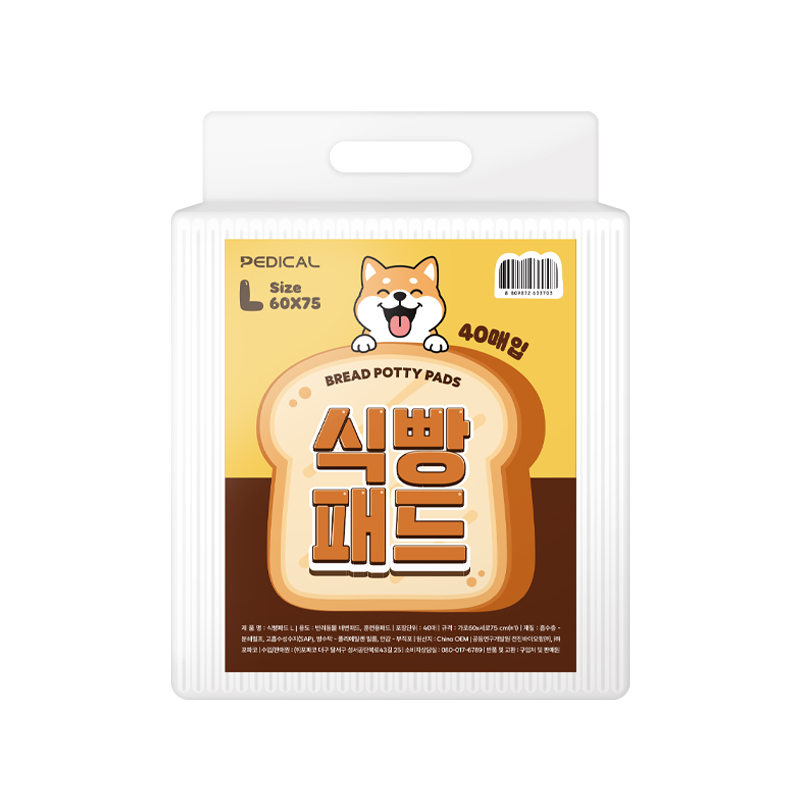 식빵패드 강아지 가성비 배변패드 (대형, 40개입) - 12,380원