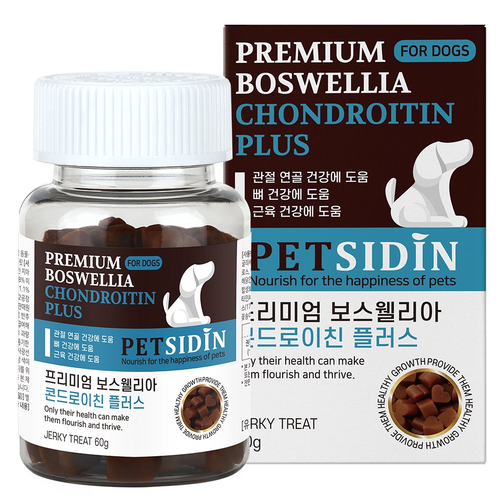 펫시딘 강아지 프리미엄 영양제, 60g, 뼈/관절강화, 1개 - 19,800원